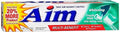 Aim whitening fresh gel toothpaste box, white mint 5.5 oz