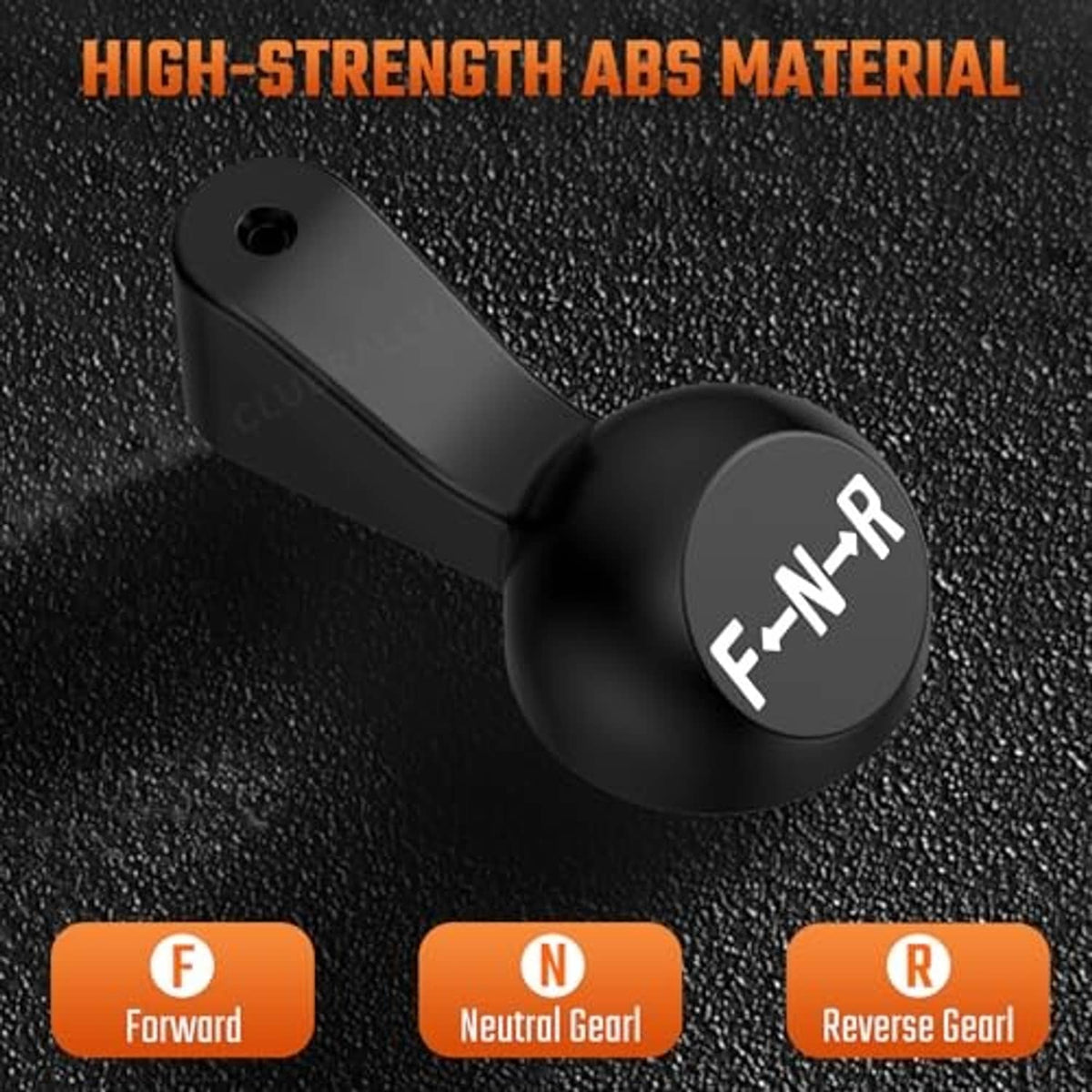 Black ABS forward/reverse switch handle labeled F-N-R, gear positions shown