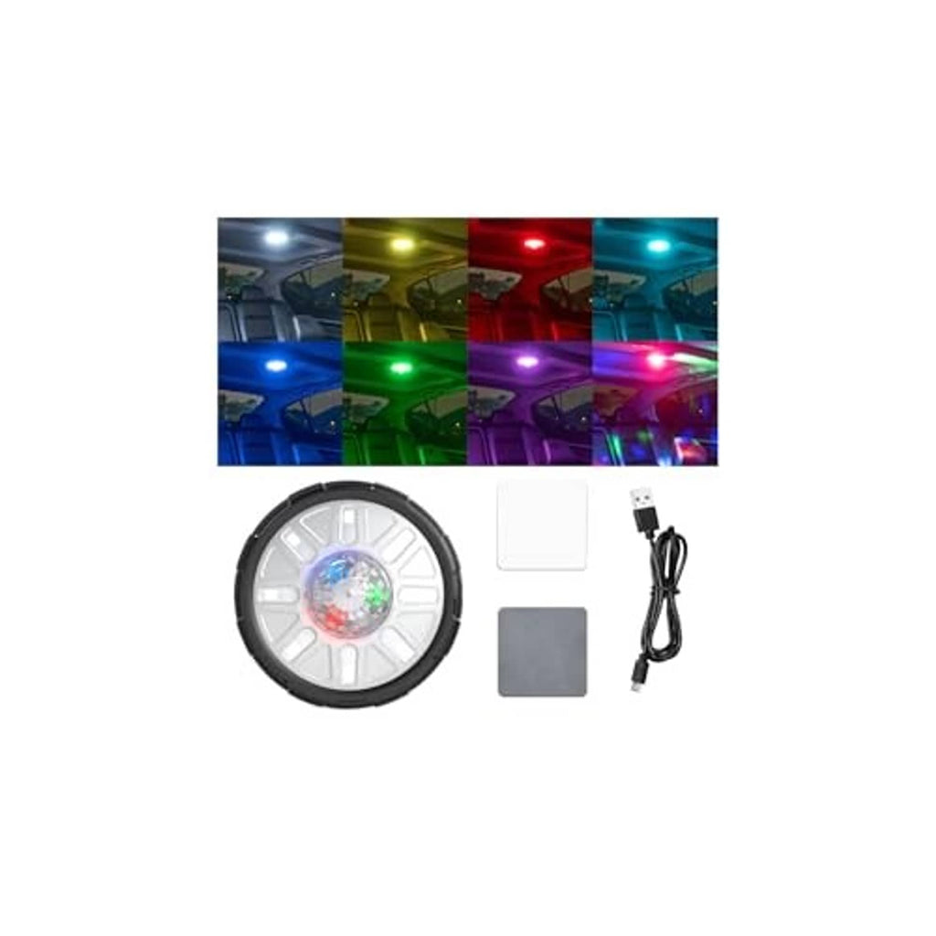 Round magnetic LED ceiling light with USB cable and battery pack, accessories set