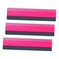 Pink 2-in-1 felt squeegee with straight ruler edge for smoothing vinyl