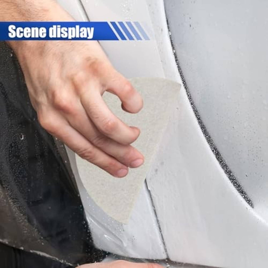 Beige soft wool felt squeegee smoothing window tint film