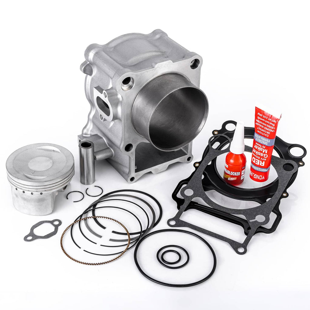 Cylinder kit bundle with cylinder head, piston, rings, and gasket set
