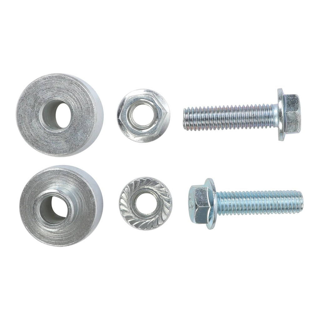 Brush guard hardware set with bolts, washers, and nuts