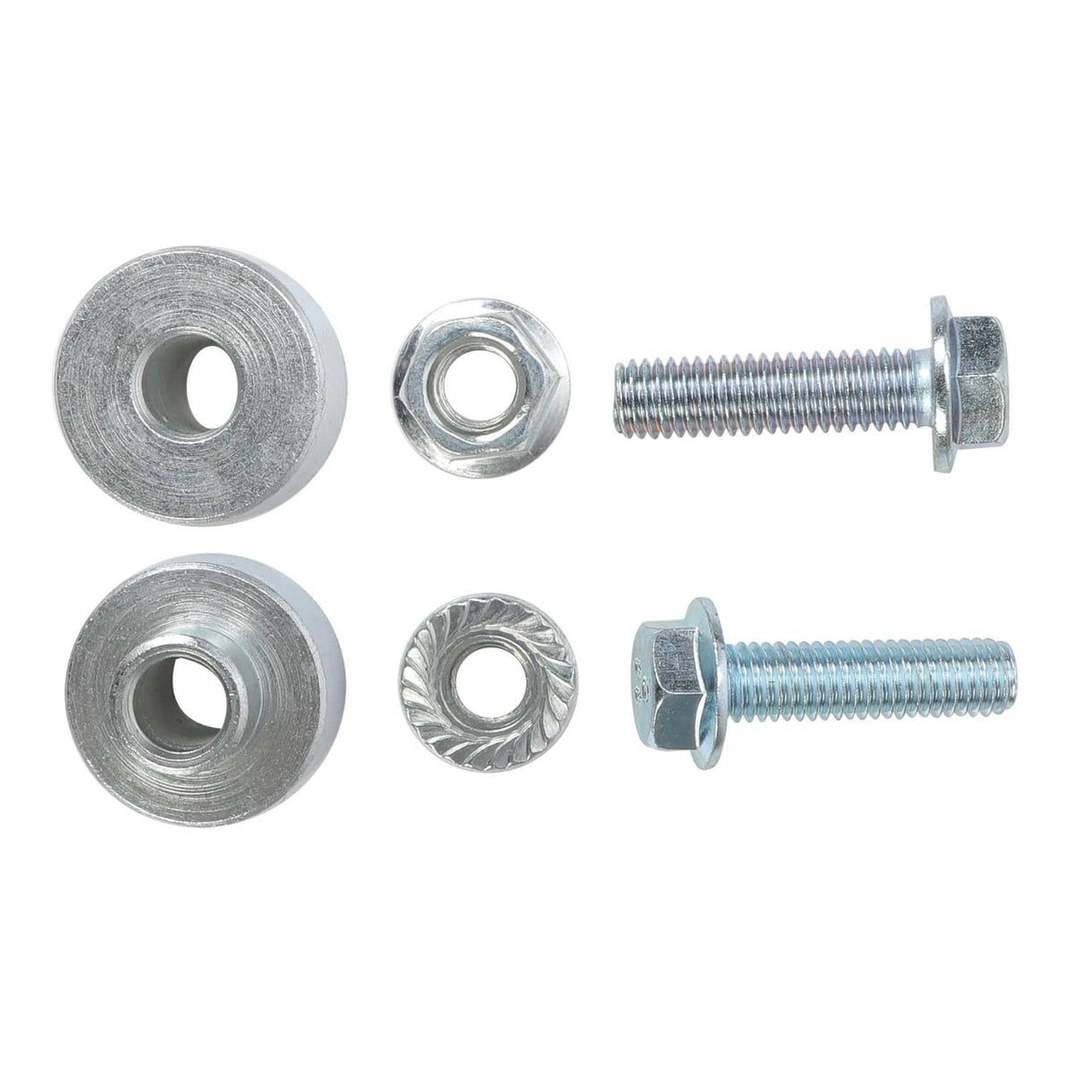 Brush guard hardware set with bolts, washers, and nuts