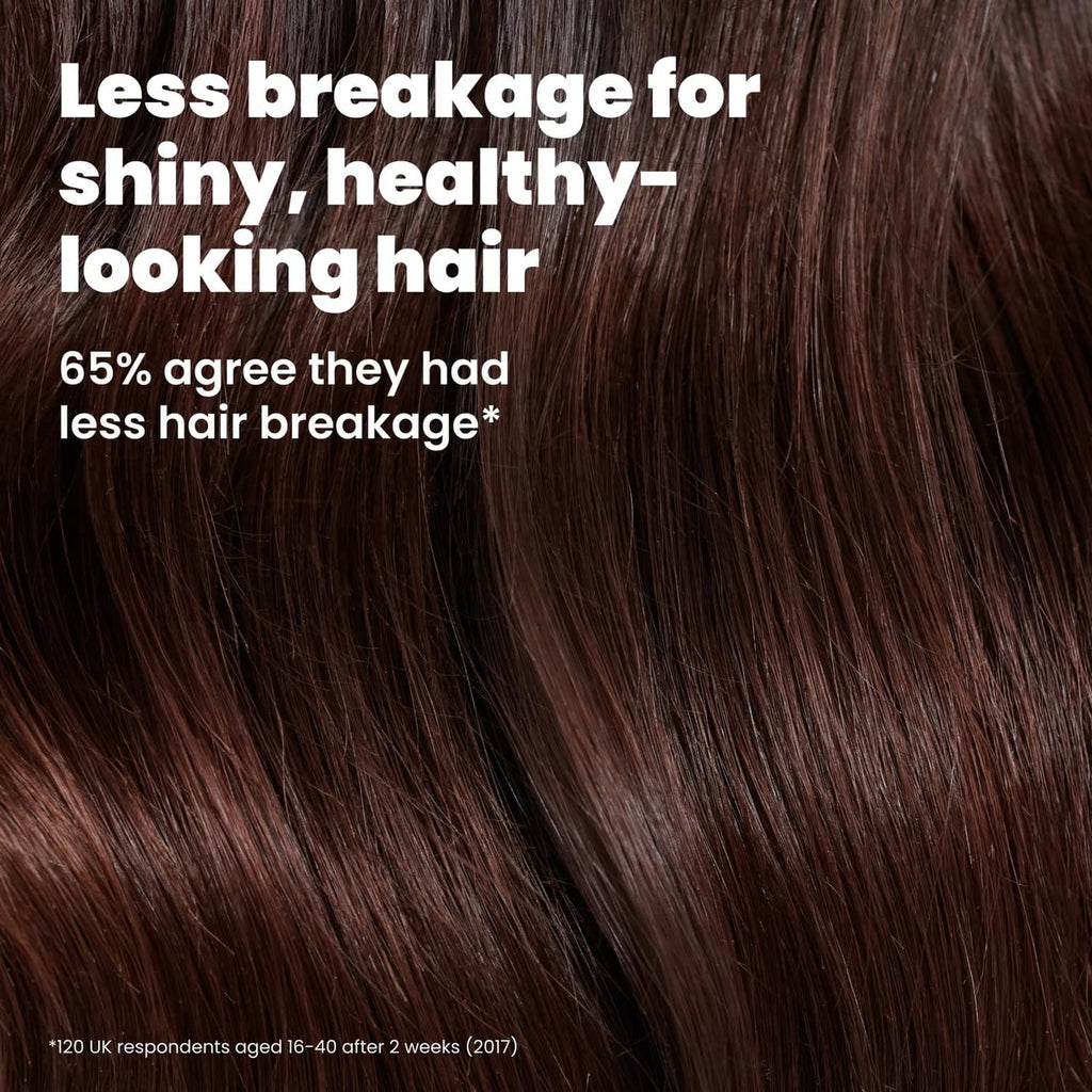 Dark brown hair with fewer breakage claim for detangling brush