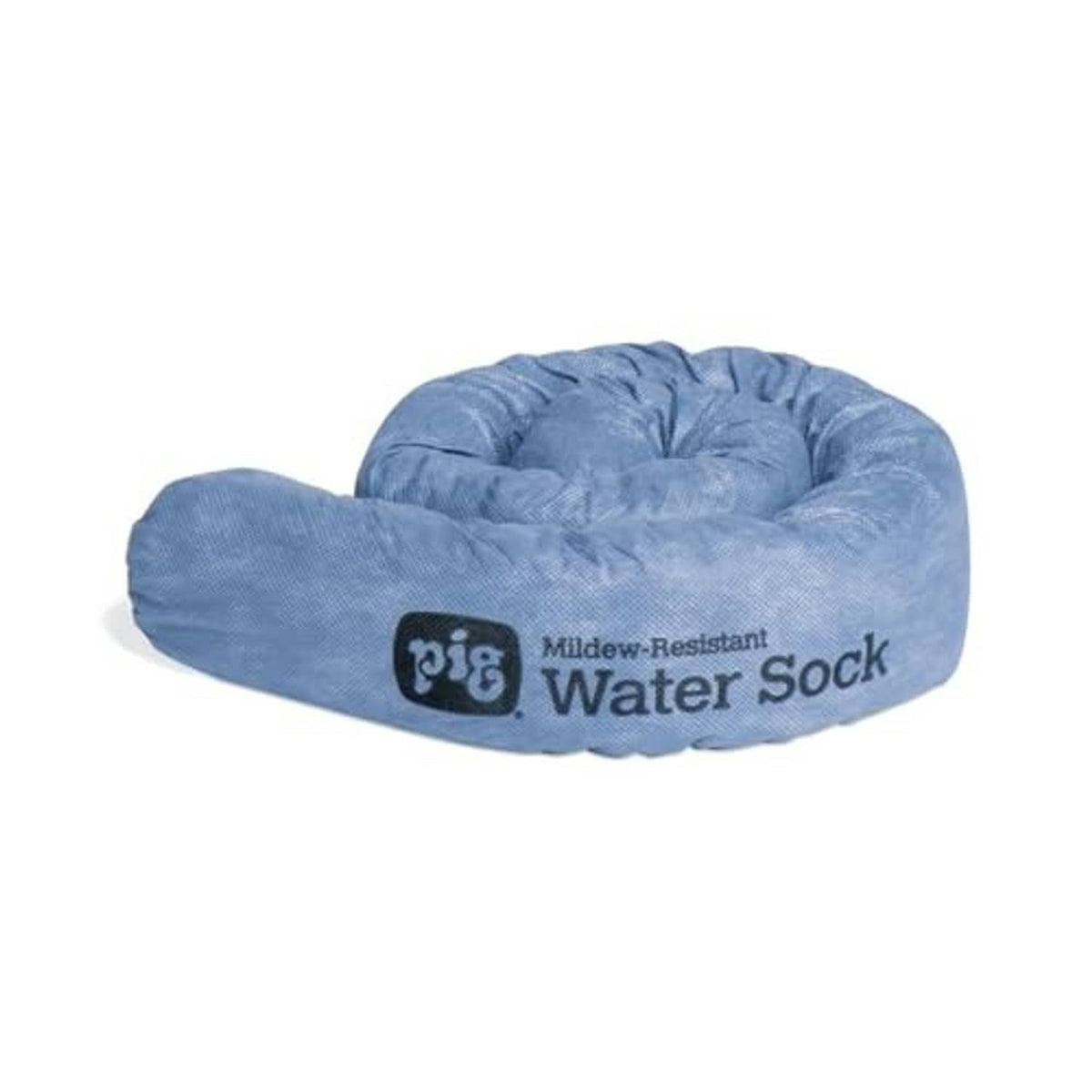 Blue absorbent sock pad with ribbed texture and Water Sock text label