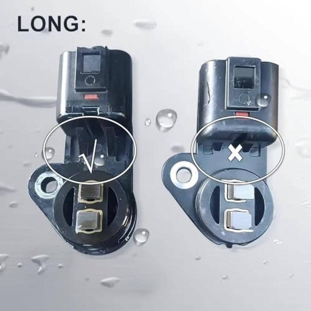Long camshaft position sensor pair comparison with mounting clips