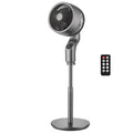 9-inch pedestal fan with oscillating head and remote control