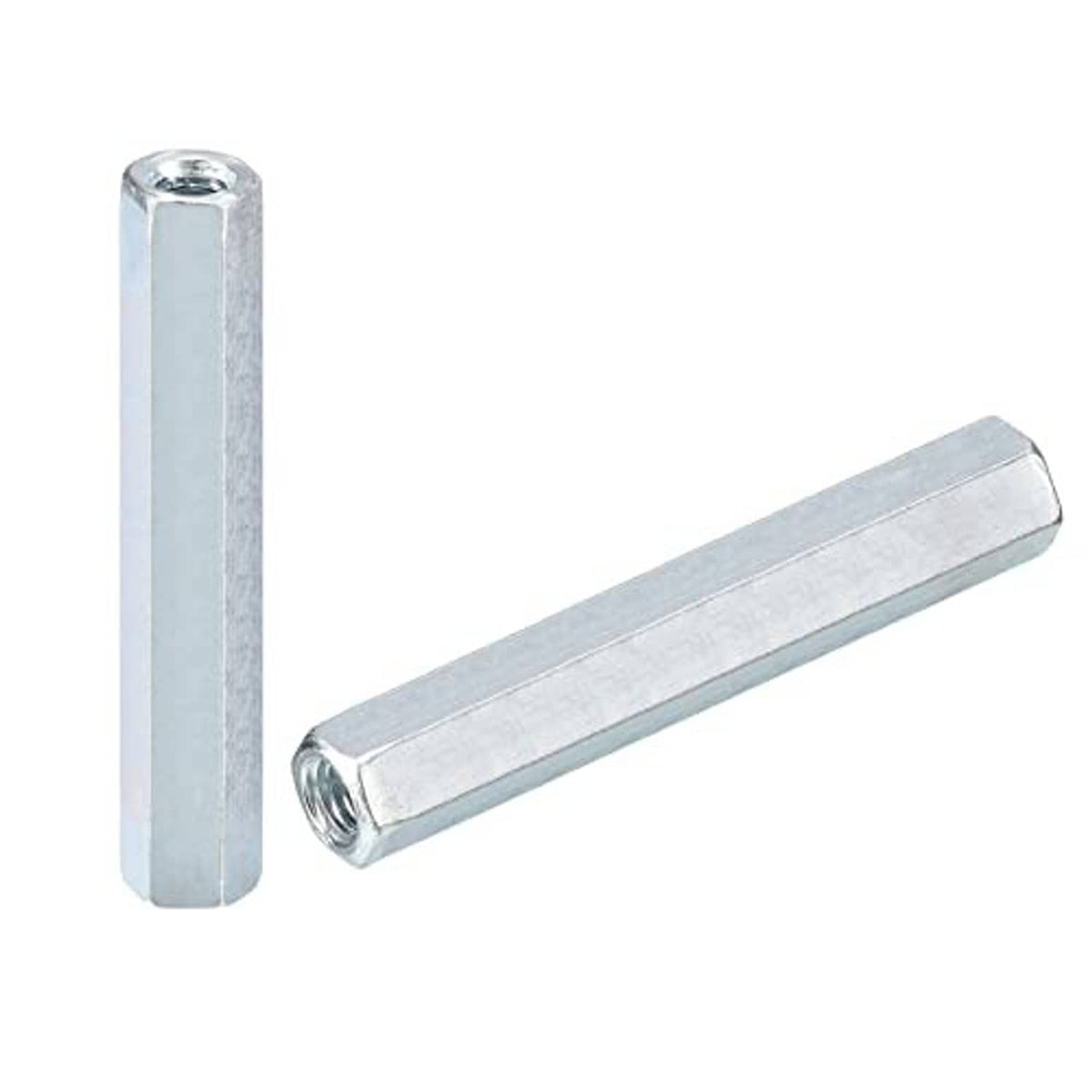 Galvanized hex coupling nut sleeve with internal threads for M6