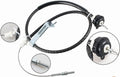 Adjustable clutch cable replacement kit with black housing and metal bracket