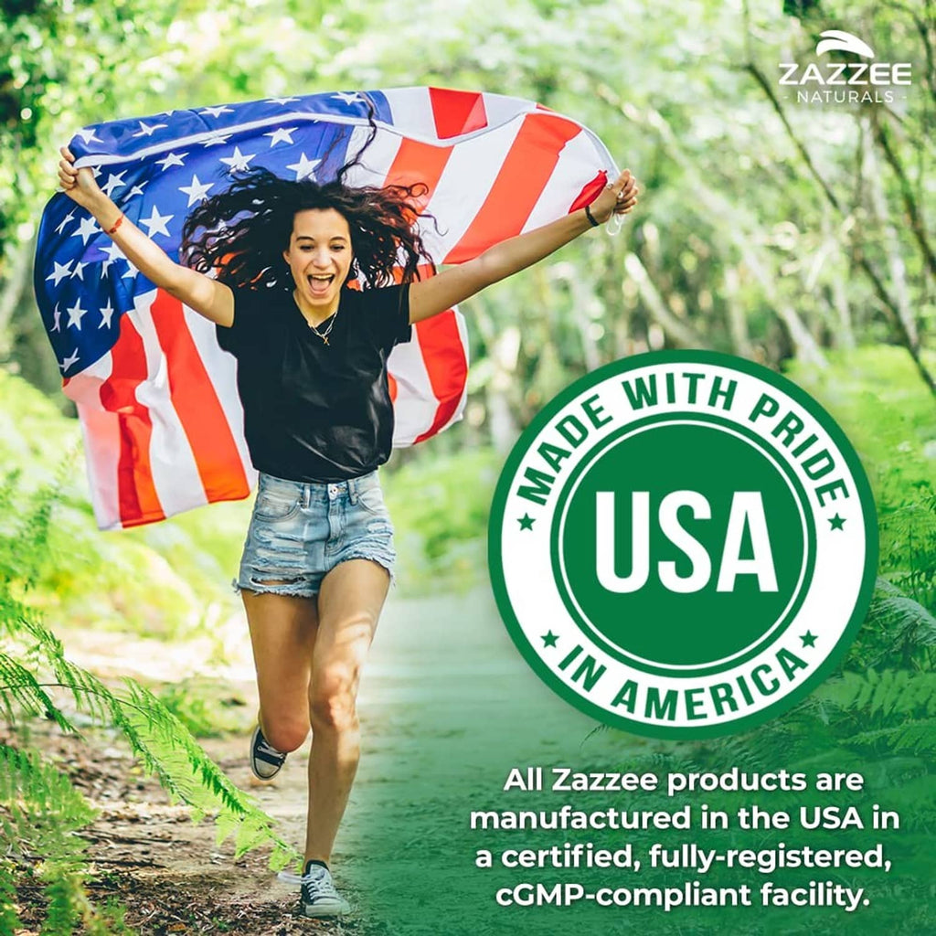 Wild lettuce extract supplement bottle with USA badge and American flag scene