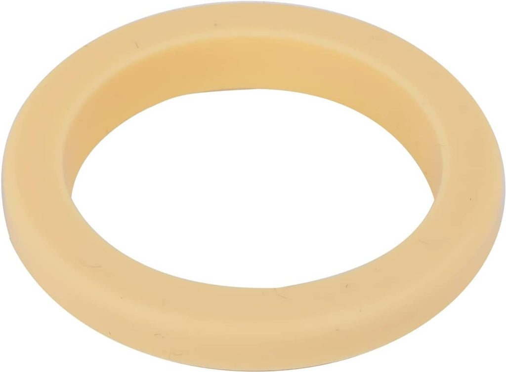 Light beige silicone steam ring gasket, flat circular double loop