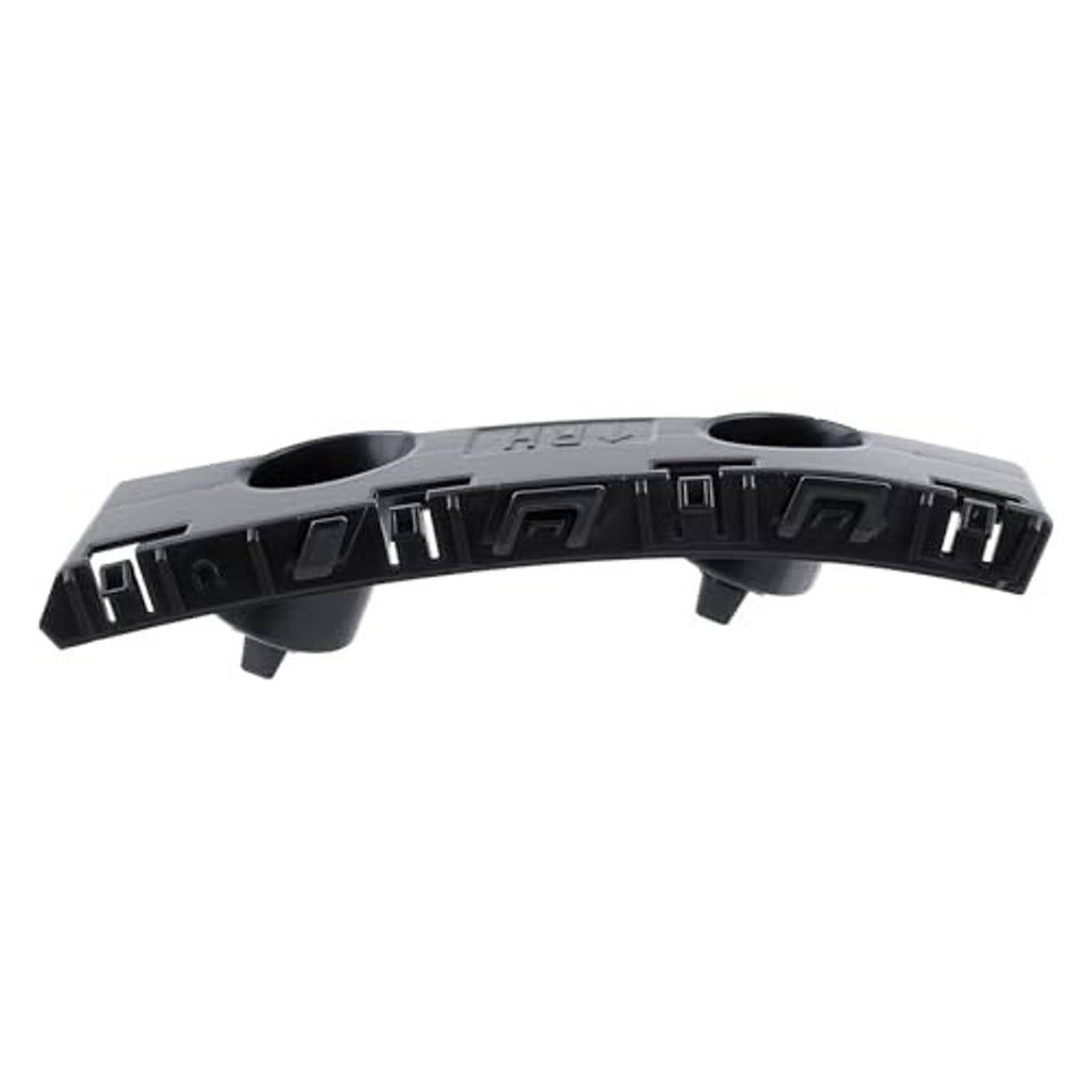 Dark gray front bumper bracket cover with snap tabs and two round openings