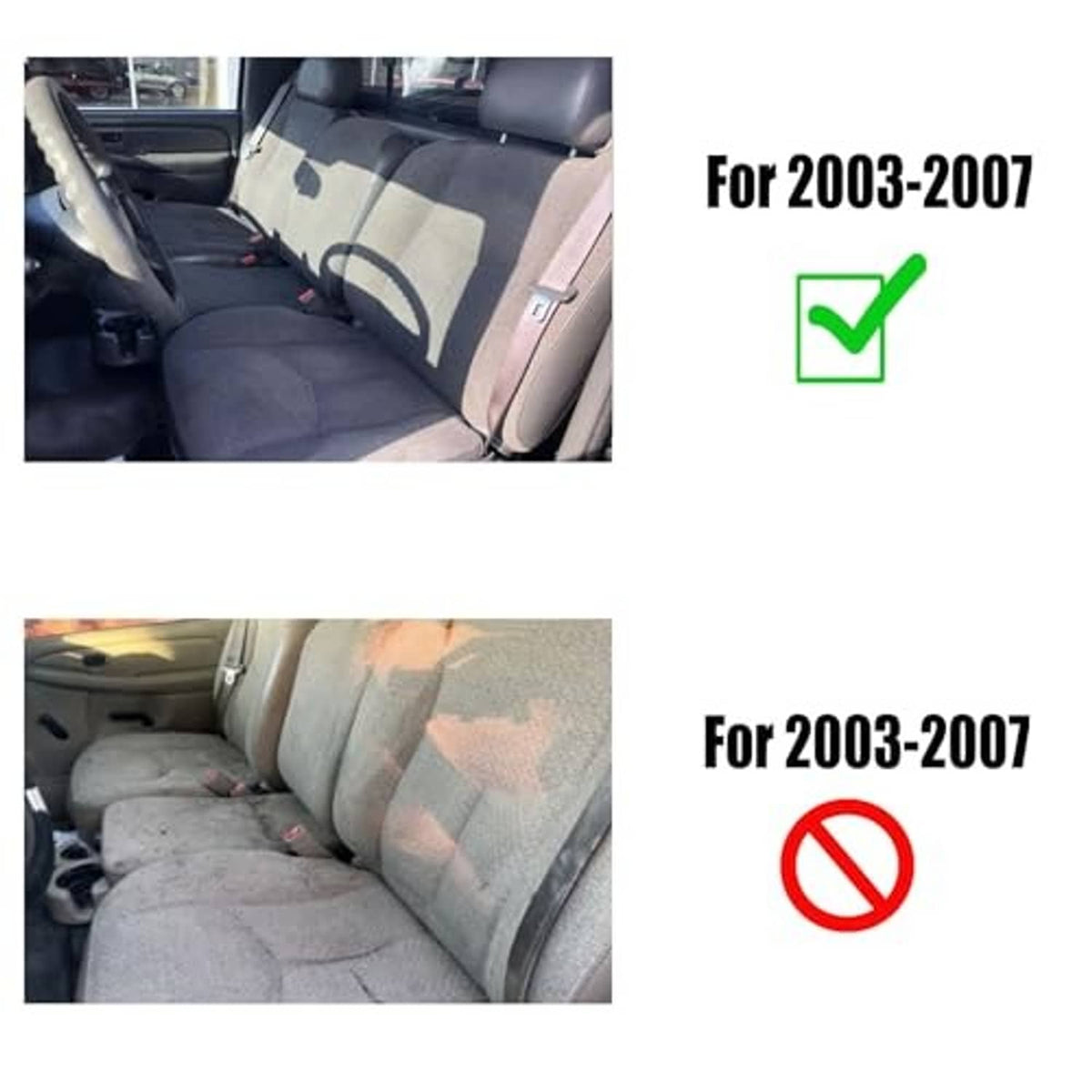 Dark gray cloth front driver seat bottom cover installed on car seat cushion
