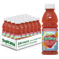 Tropicana Strawberry Orange 10 fl oz juice bottle, 24-pack carton with bottles