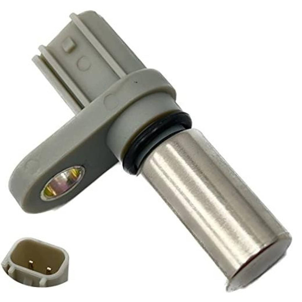Crankshaft position sensor with gray housing, metal cylinder and electrical connector