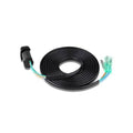 Outboard trim/tilt switch harness with coiled black cable and teal connector ends