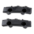 Dark gray front bumper bracket cover set with two circular openings