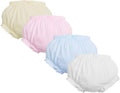 SeClovers 4-pack toddler soft briefs in cream, pink, light blue, and white
