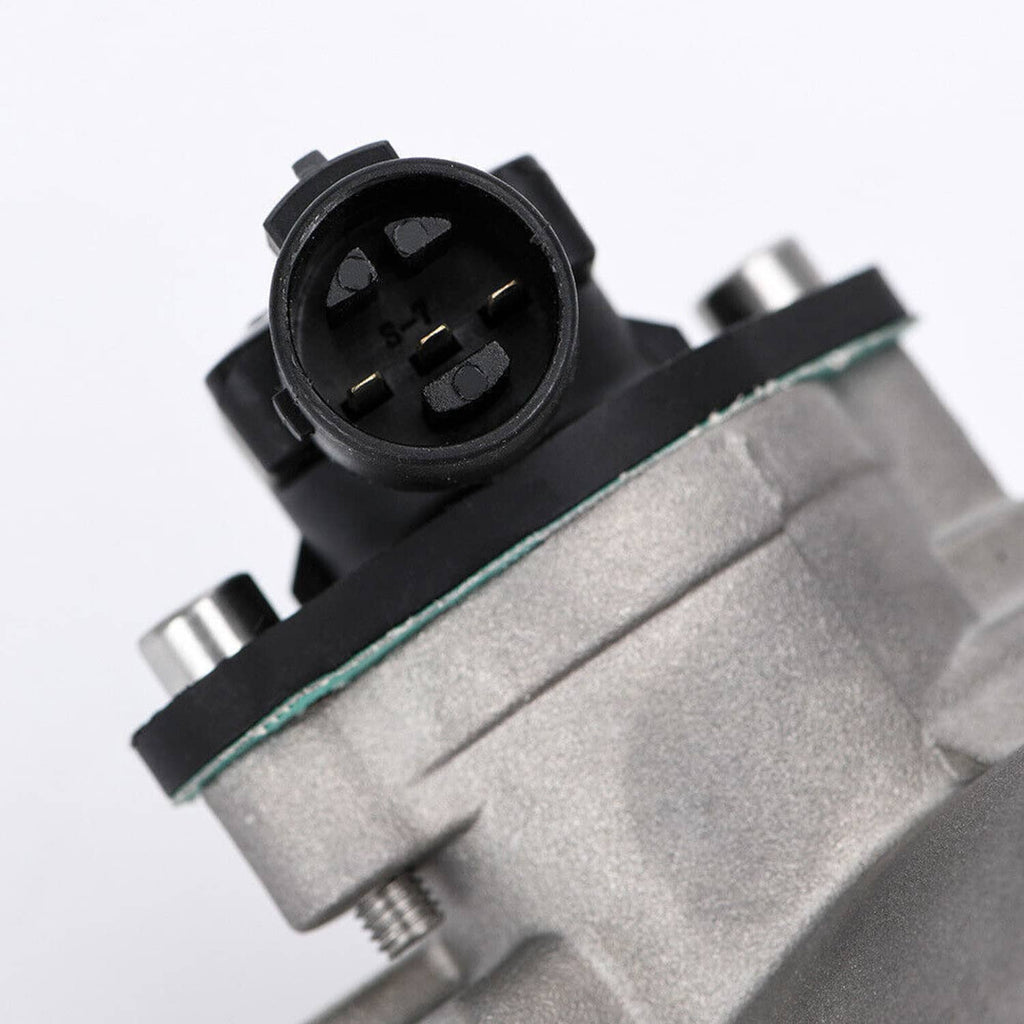 Throttle body sensor connector close-up with black plug and gray housing