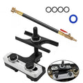 Engine valve spring compressor tool with black hose and brass air fittings