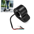 Black thumb throttle replacement with cable and 3-pin plug for electric scooters
