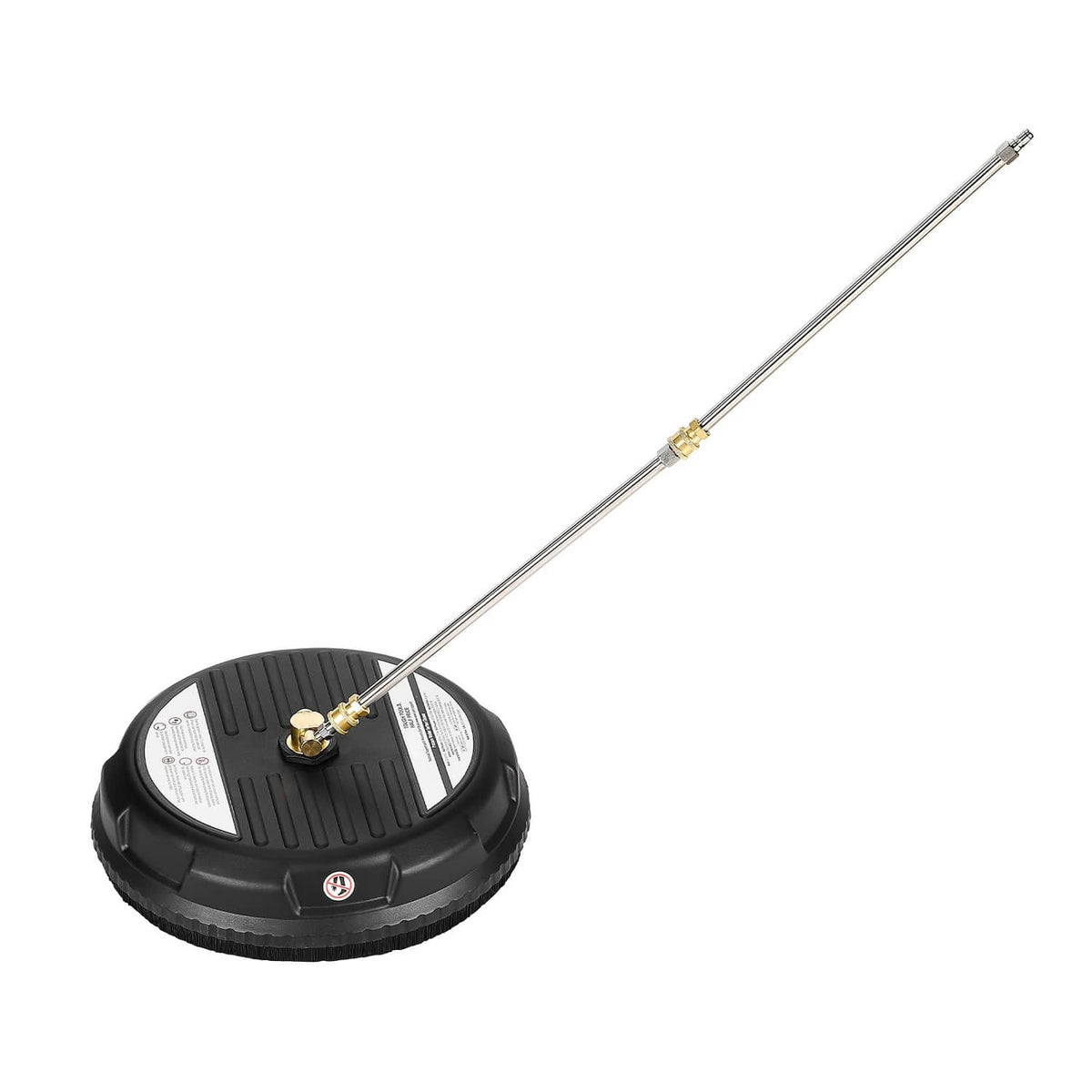 Pressure washer surface cleaner head with long wand extension