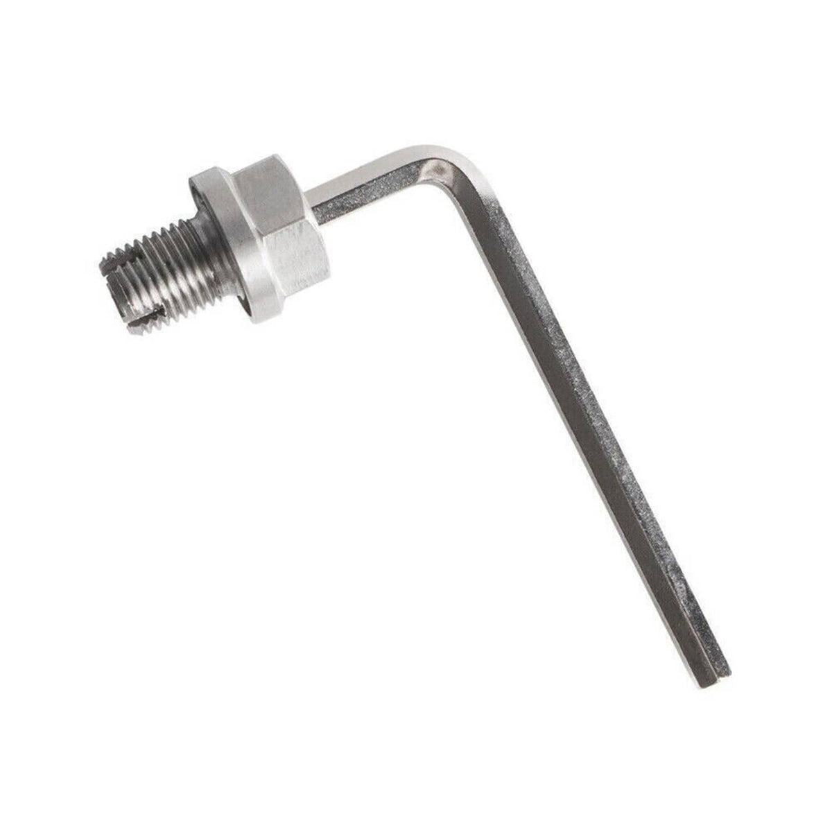 Oil drain plug repair kit L-shaped hex key with threaded plug