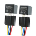 5-pin SPDT relays with wiring harness socket, two units, colored leads and pin terminals