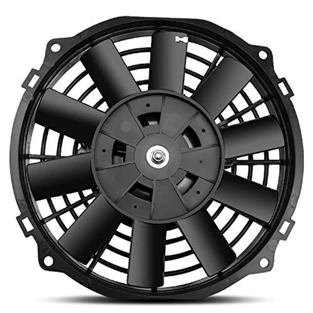 8-inch radiator cooling fan with black outer cage and six-blade fan wheel
