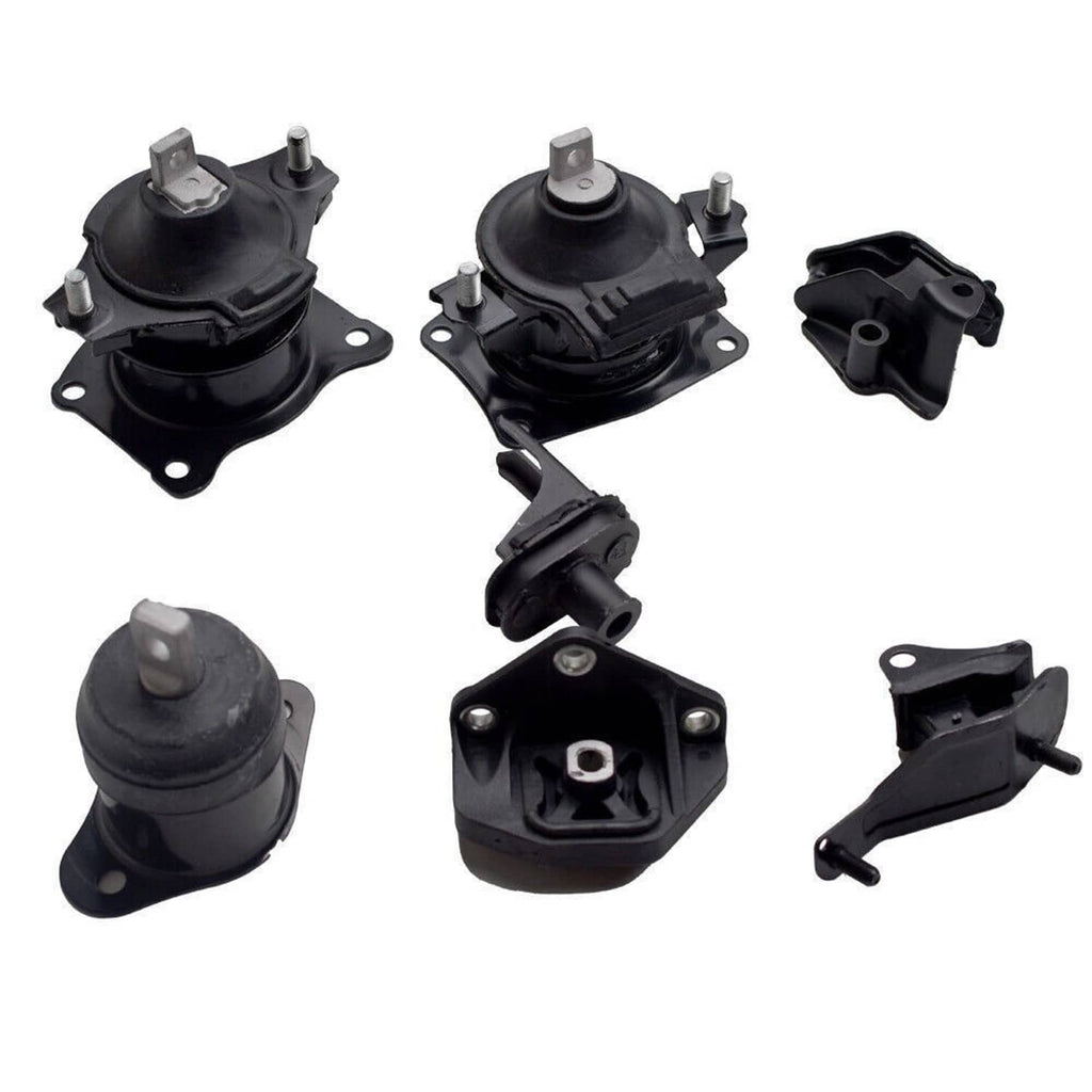 Black rubber engine/trans mounts set with metal brackets and studs