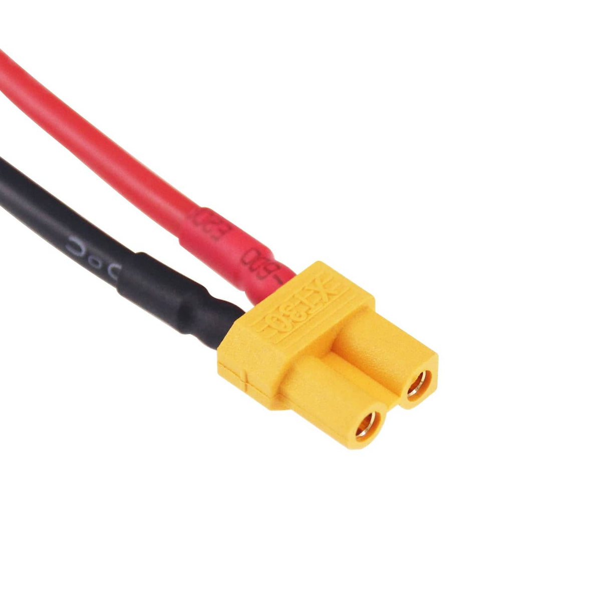 XT30 adapter extension cable split ends with yellow XT30 connector and two ports