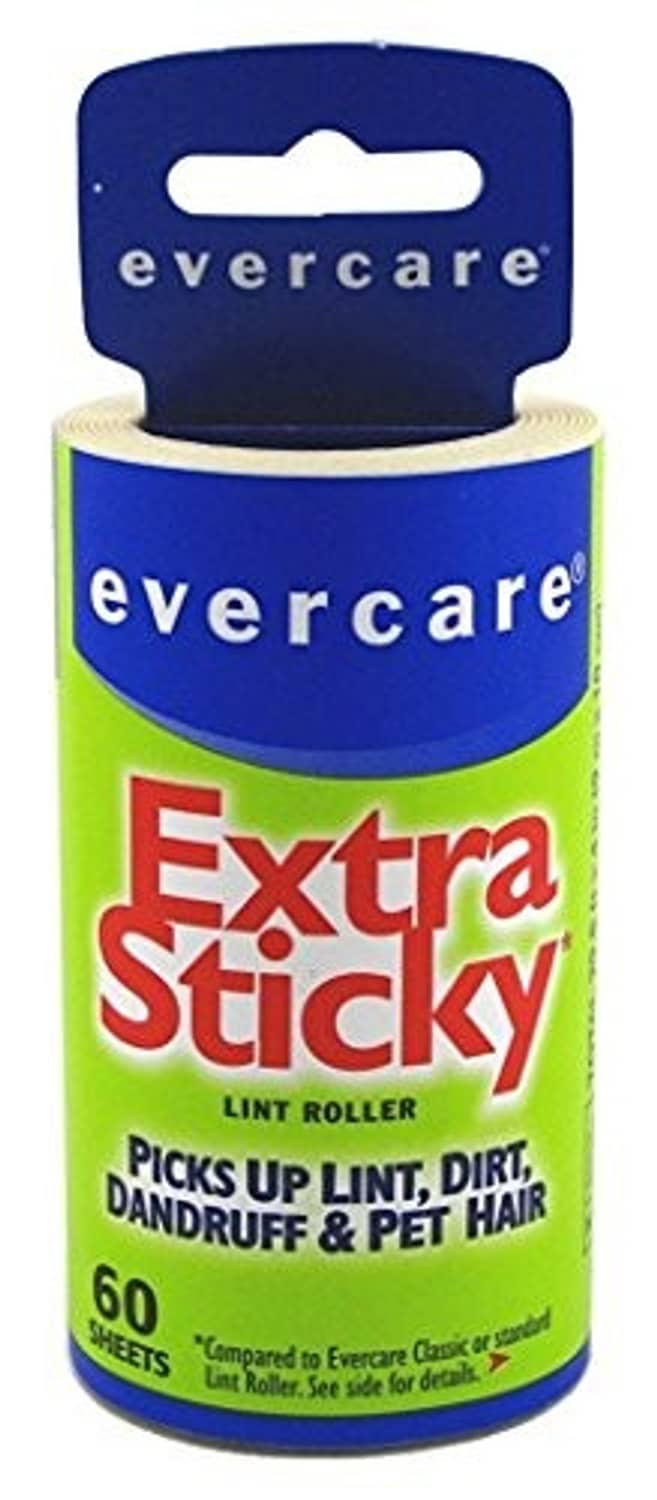 Evercare Extreme Stick lint roller refill, 60 sheets, in blue package