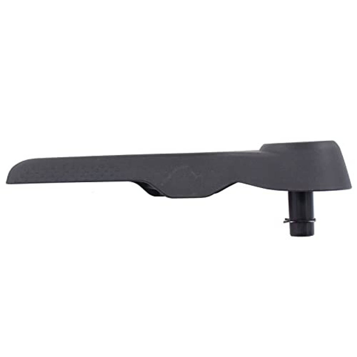 Seat adjustment lever handle, dark gray, side profile with pivot post and smooth grip