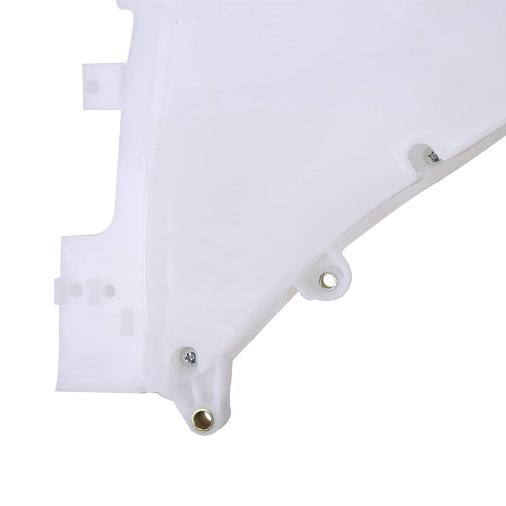 White speaker cover panel with side cutouts and two metal mounting points