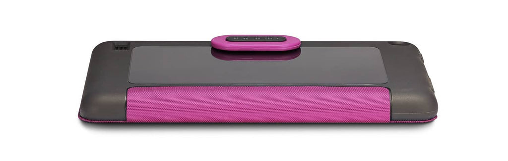 Incipio Clarion folio case bottom view with pink base edge and tablet cover