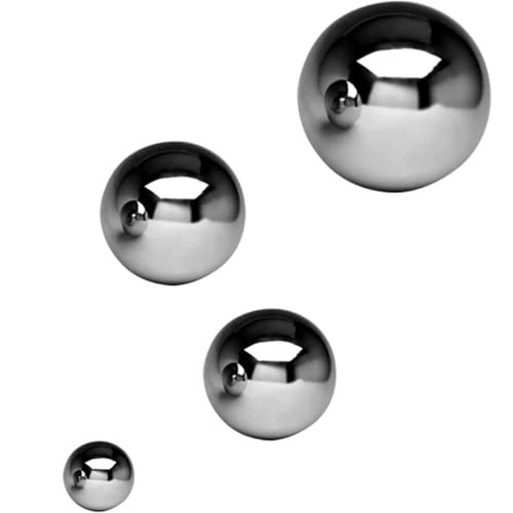 Floor jack seals kit chrome domed caps with black bases and small metal pieces