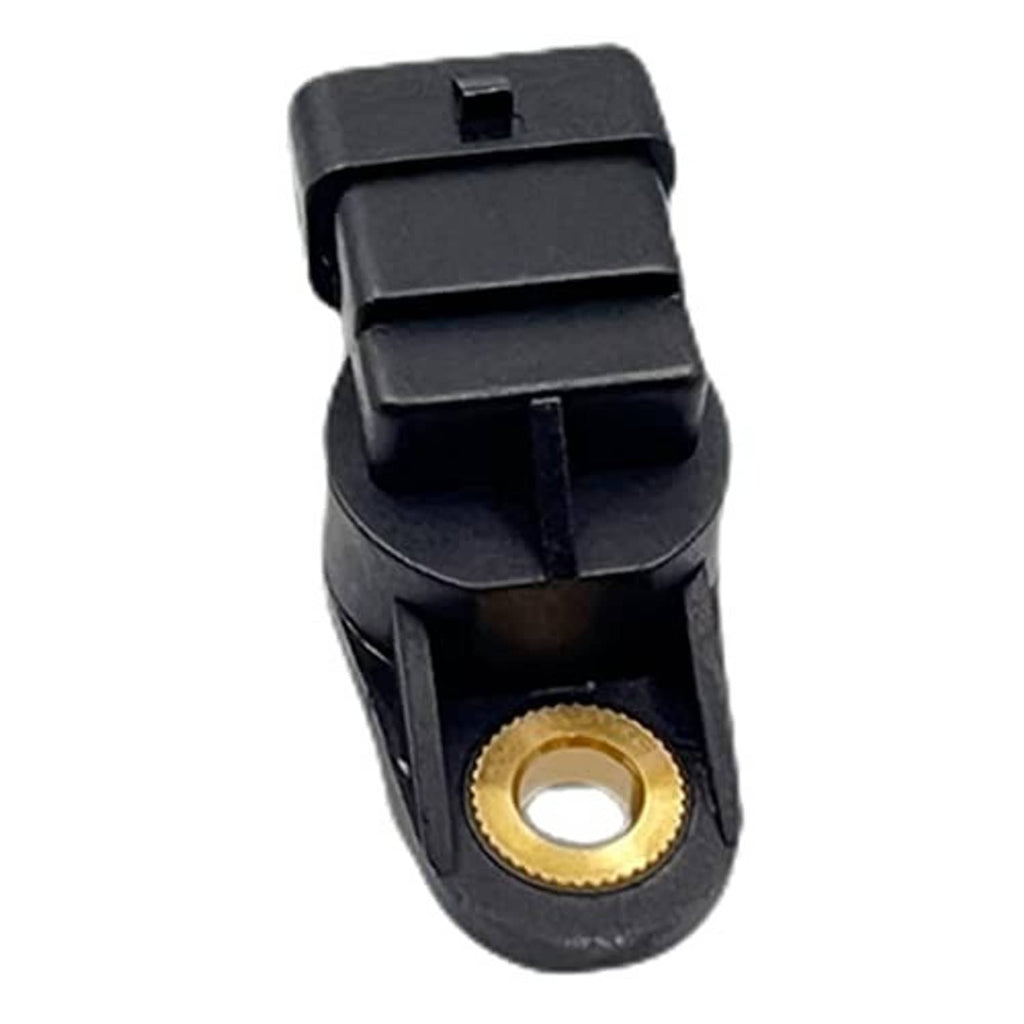 Camshaft position sensor with black housing and gold-ring terminal opening