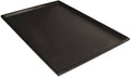 Dark replacement dog crate pan, rectangular tray for catching spills and mess