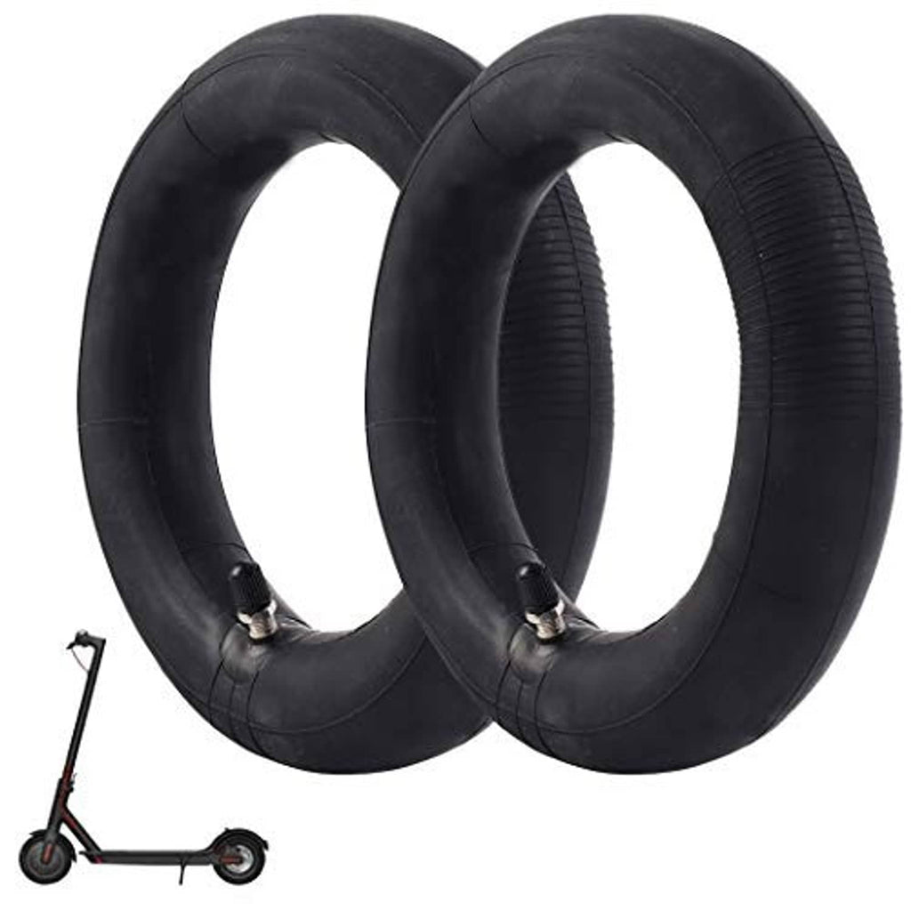 8.5 x 2-inch inner tubes (2-pack), black rubber, two valve stems visible