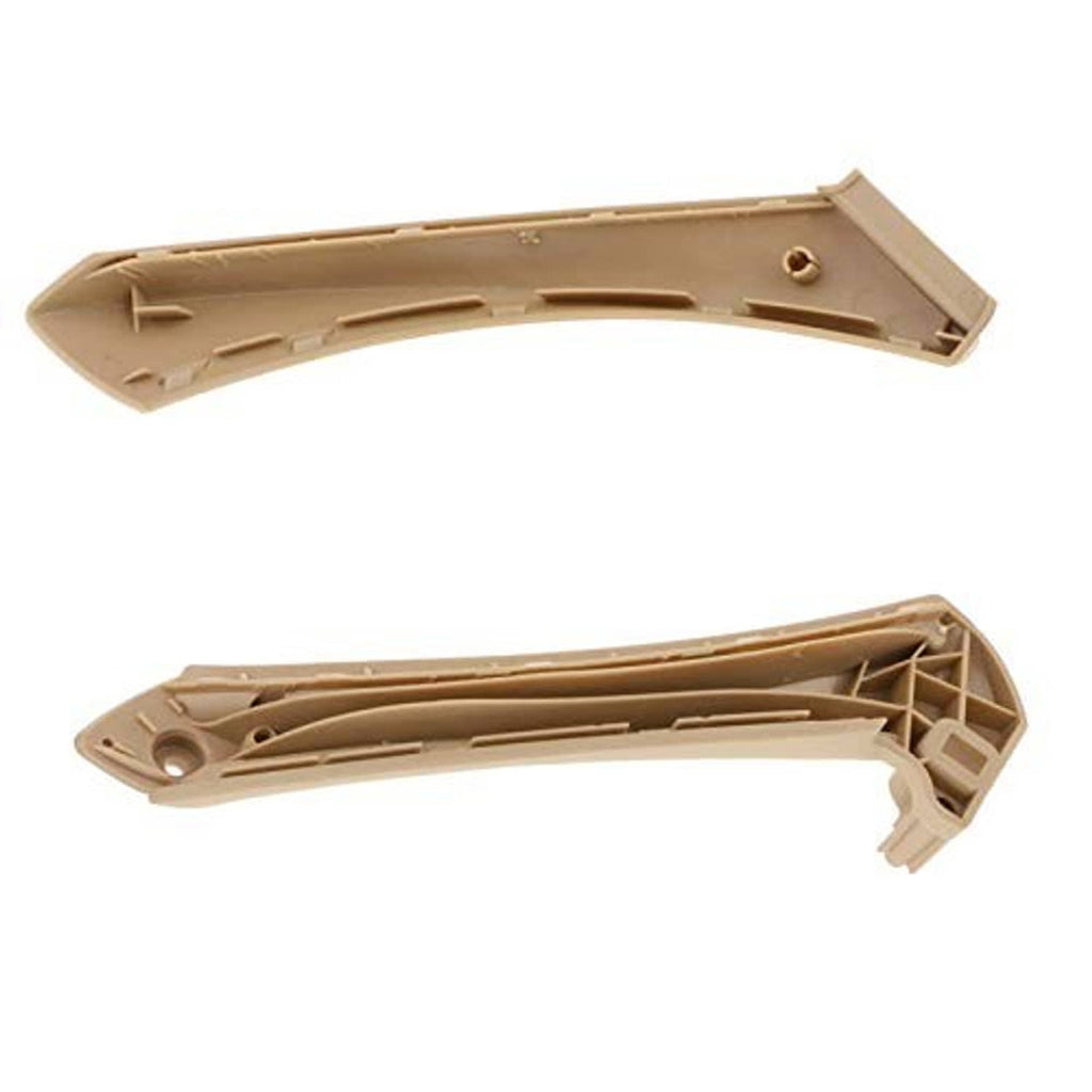 Beige right door pull handle outer cover underside with mounting clips