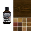 Water-based wood stain bottle, English Oak dark brown finish