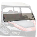 Dark tinted half windshield panel with two front mounting brackets