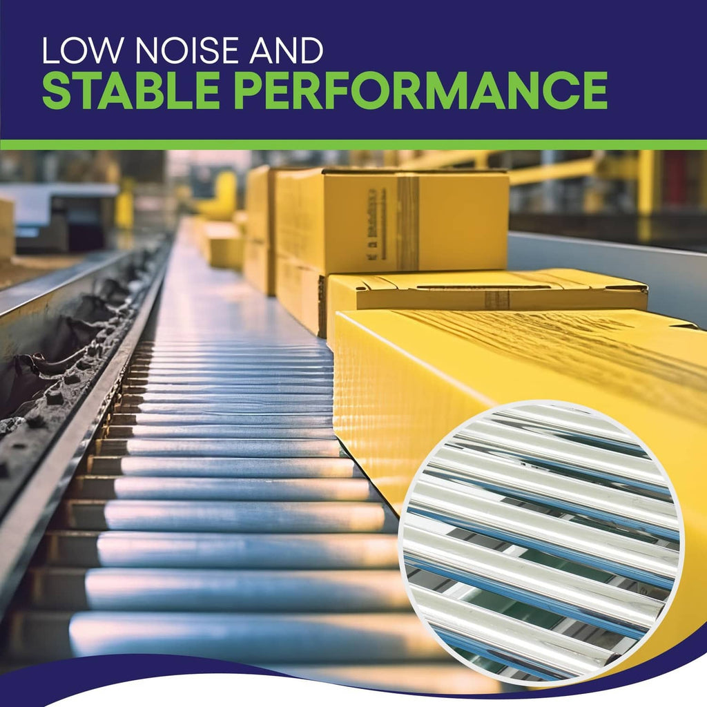 Galvanized steel conveyor rollers rolling track with parallel steel tubes and axle