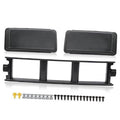 Front bumper lower grille trim panel set with mounting brackets and screws