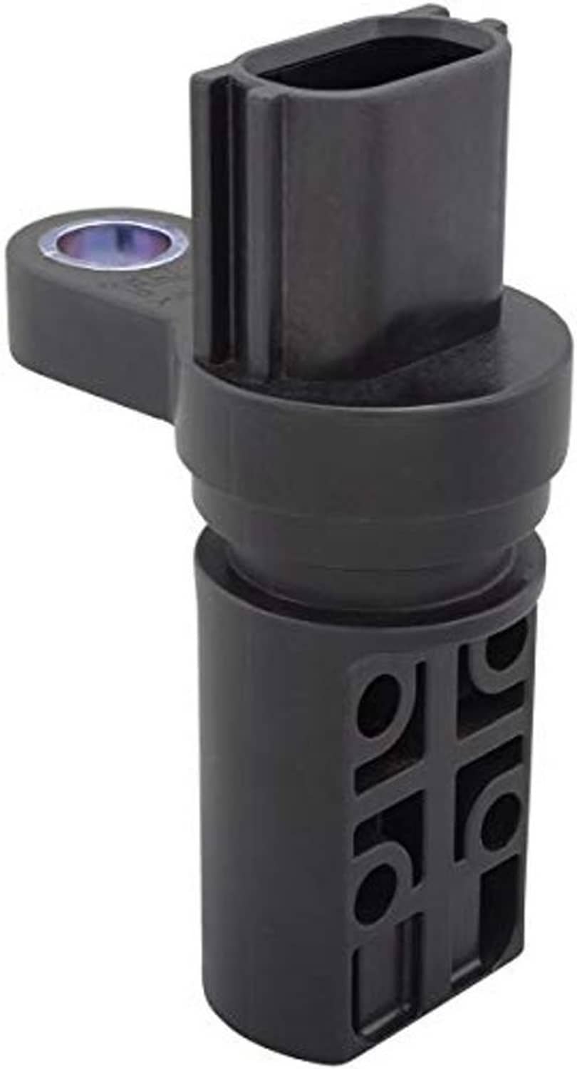 Engine crankshaft position sensor with black connector housing and side embossed markings