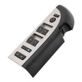 Black power window switch panel with mirror controls and four window buttons