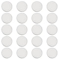 Set of round silver golf ball markers, blank face, metal coin style