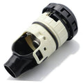Fuel tank cap with black rim and off-white body, twist-on replacement housing