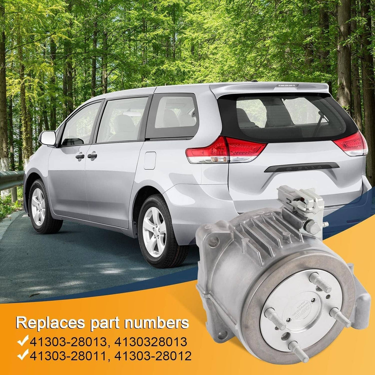 Rear differential viscous coupler with circular end plate and bolt holes, gray metal